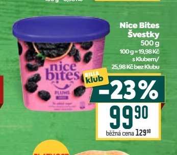 Nice Bites Švestky - BILLA aktualniletaky.eu