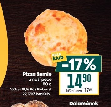 Pizza žemle z naší pece 80 g