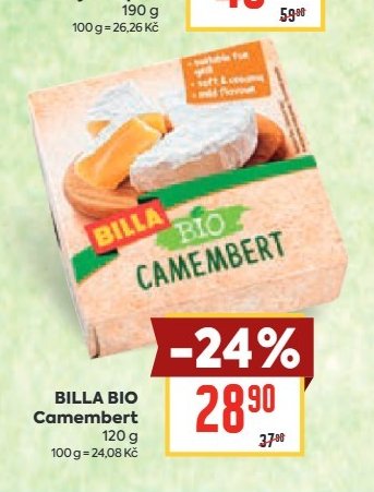 BILLA BIO Camembert