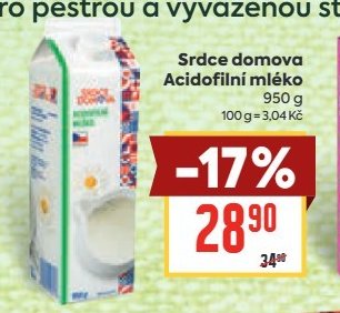 Srdce domova Acidofilní mléko