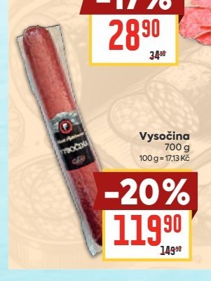 Vysočina 700 g