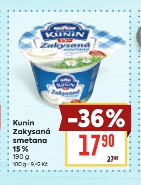 Kunín Zakysaná smetana