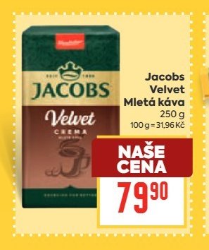 Jacobs Velvet Mletá káva