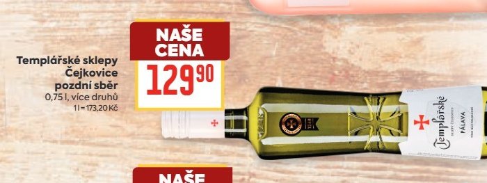 Templářské sklepy Čejkovice pozdní sběr