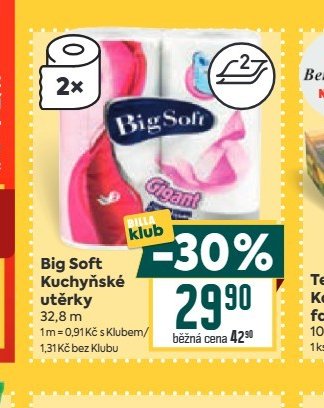 Big Soft Kuchyňské utěrky - BILLA aktualniletaky.eu