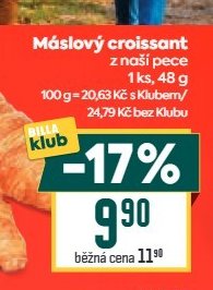 Máslový croissant - BILLA aktualniletaky.eu