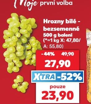 Hrozny bílé bezsemenné 500 g - Kaufland aktualniletaky.eu