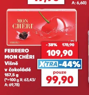 FERRERO MON CHÉRI Višně v čokoládě 157,5 g - Kaufland aktualniletaky.eu