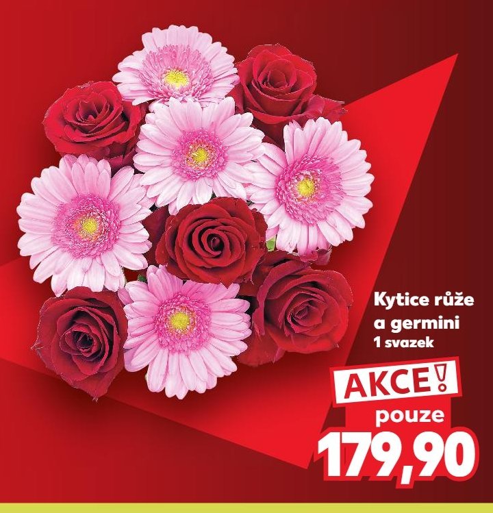Kytice růže a germini