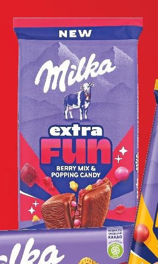 Milka extra FUN Berry Mix & Popping Candy