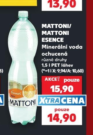 MATTONI/MATTONI ESENCE Minerální voda ochucená