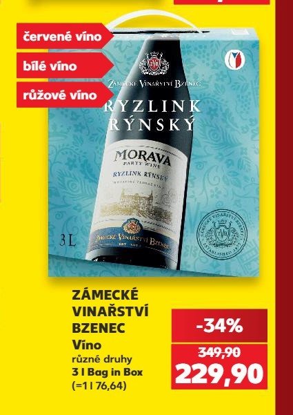 Zámecké Vinařství Bzenec víno - Kaufland aktualniletaky.eu