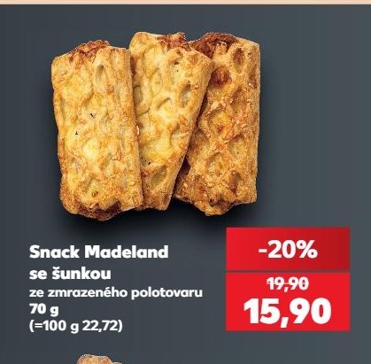Snack Madeland se šunkou