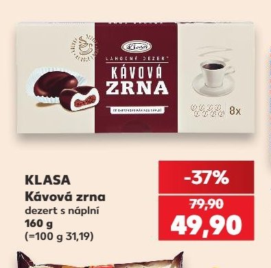 Klasa Kávová zrna dezert s náplní - Kaufland aktualniletaky.eu