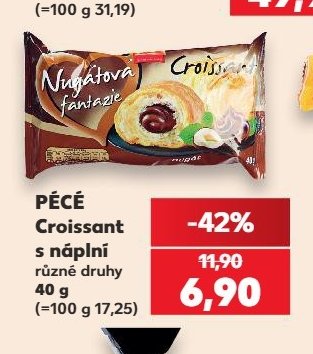 Pécé Croissant s náplní různé druhy - Kaufland aktualniletaky.eu
