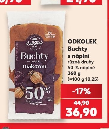 Odkolek Buchty s náplní různé druhy - Kaufland aktualniletaky.eu