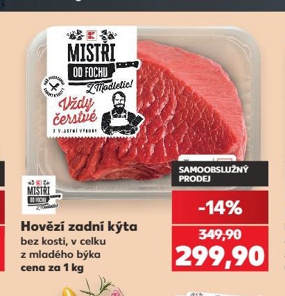 Hovězí zadní kýta bez kosti