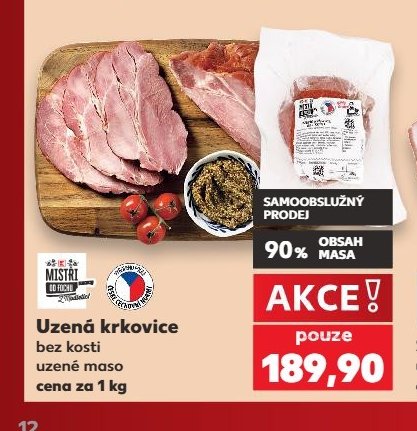 Uzená krkovice bez kosti