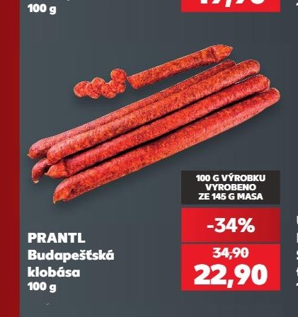 PRANTL Budapešťská klobása - Kaufland aktualniletaky.eu