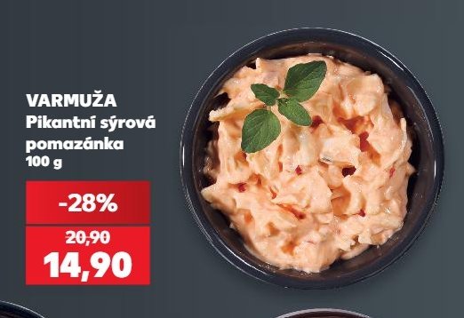 VARMUŽA Pikantní sýrová pomazánka