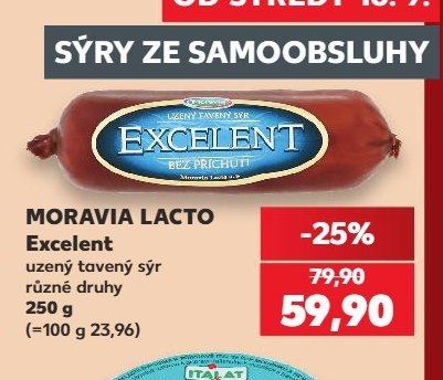 MORAVIA LACTO Excelent uzený tavený sýr 250 g - Kaufland aktualniletaky.eu