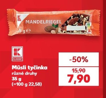 Müsli tyčinka