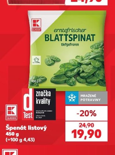 Erntefrischer Blattspinat