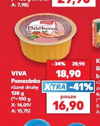 VIVA Pomazánka různé druhy 120 g - Kaufland aktualniletaky.eu