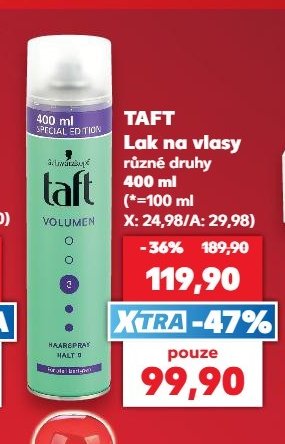 TAFT Lak na vlasy - Kaufland aktualniletaky.eu