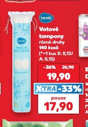 BEVOLA Vatové tampony - Kaufland aktualniletaky.eu