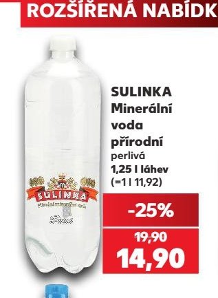 Sulinka minerální voda - Kaufland aktualniletaky.eu