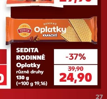 Sedita rodinné oplatky - Kaufland aktualniletaky.eu