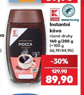 JIHLAVANKA Mocca instantní káva - Kaufland aktualniletaky.eu