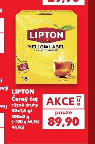 LIPTON Černý čaj - Kaufland aktualniletaky.eu