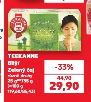 TEEKANNE Bílý/Zelený čaj - Kaufland aktualniletaky.eu