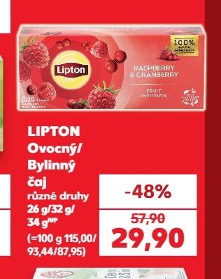 LIPTON Ovocný/Bylinný čaj - Kaufland aktualniletaky.eu