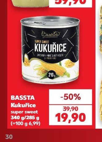 BASSTA Kukuřice - Kaufland aktualniletaky.eu