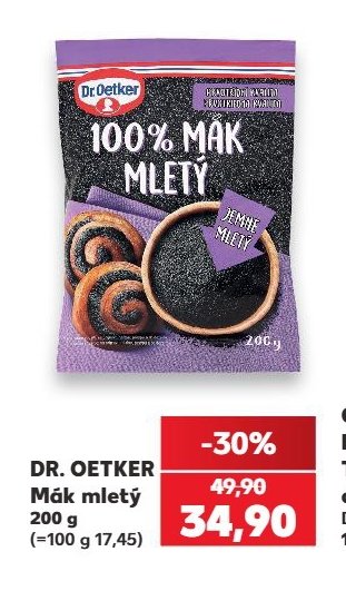 DR. OETKER Mák mletý 200 g - Kaufland aktualniletaky.eu