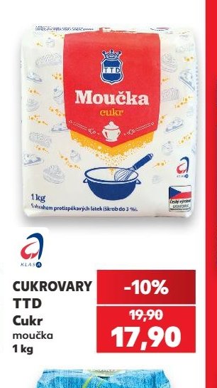 CUKROVARY TTD Cukr moučka 1 kg - Kaufland aktualniletaky.eu