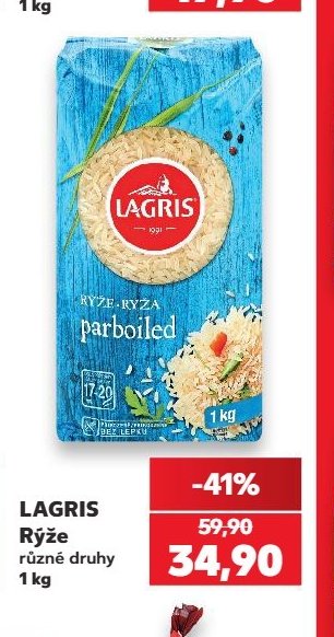 LAGRIS Rýže různé druhy 1 kg