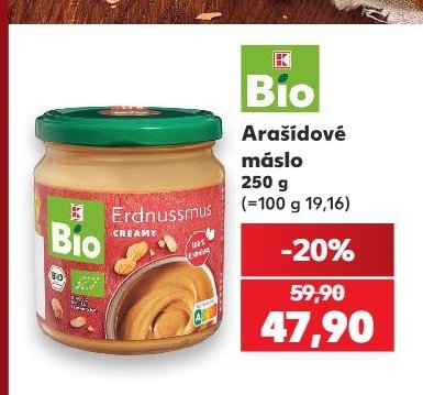 K-Bio Arašídové máslo - Kaufland aktualniletaky.eu