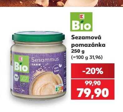K-Bio Sezamová pomazánka - Kaufland aktualniletaky.eu