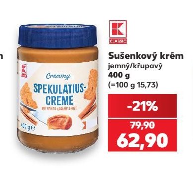 Spekulatius Creme Sušenkový krém - Kaufland aktualniletaky.eu