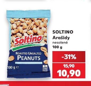 SOLTINO Arašídy nesolené 100 g - Kaufland aktualniletaky.eu