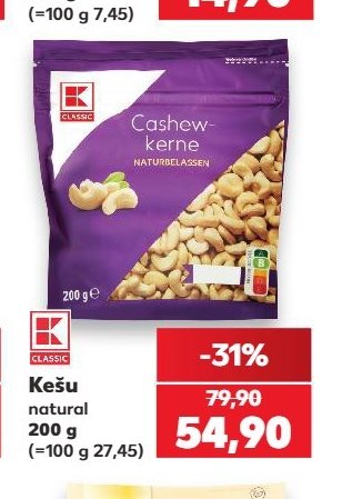 Kešu natural