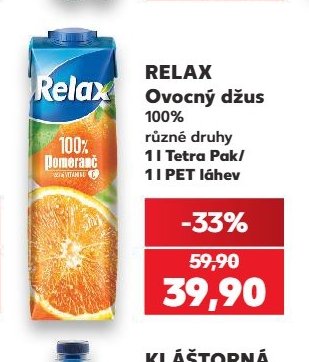 RELAX Ovocný džus 100%