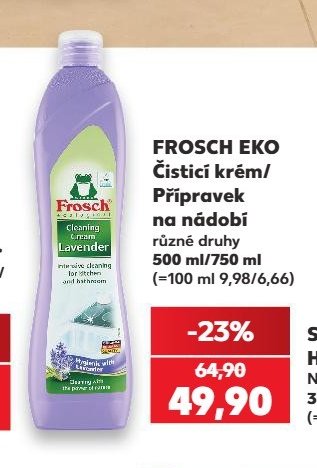 FROSCH EKO Čisticí krém/Přípavek na nádobí 500 ml/750 ml - Kaufland aktualniletaky.eu