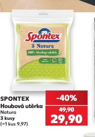 SPONTEX Houbová utěrka Natura 3 kusy - Kaufland aktualniletaky.eu