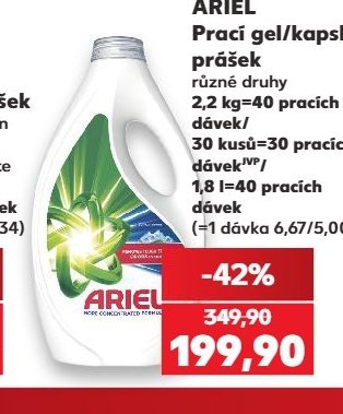 ARIEL Prací gel/kapsle/prášek