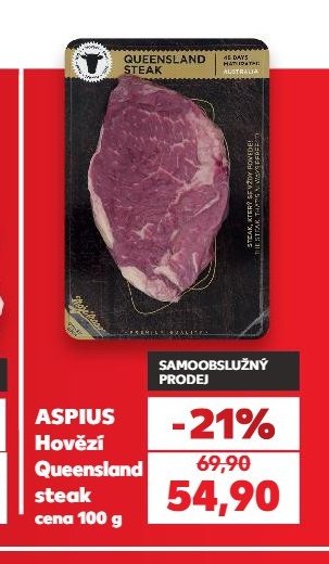 ASPIUS Hovězí Queensland steak - Kaufland aktualniletaky.eu